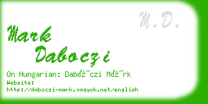 mark daboczi business card